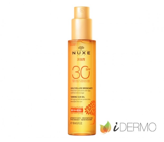 NUXE SUN ACEITE BRONCEADOR ROSTRO Y CUERPO SPF30